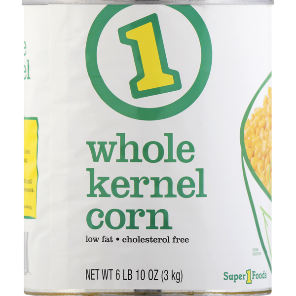 Canned & Jarred Vegetables Super 1 Foods Corn, Whole Kernel hero