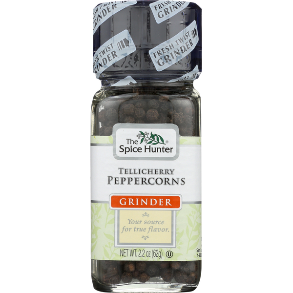 Spices & Seasonings The Spice Hunter Peppercorns, Tellicherry, Grinder hero