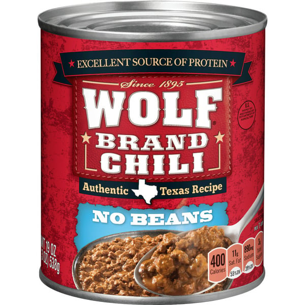 Canned Meals & Beans Wolf Brand Chili No Beans hero