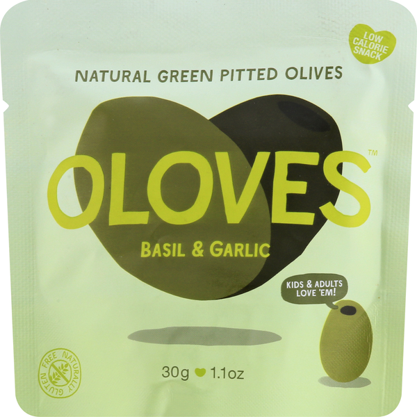 Pickled Goods & Olives OLOVES Olives, Basil & Garlic hero