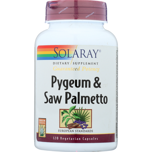 Vitamins & Supplements Solaray Pygeum Bark & Saw Palmetto Berry Extracts hero