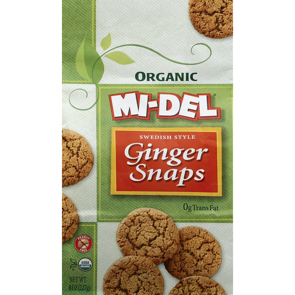 Cookies & Cakes Mi-Del Ginger Snaps, Organic, Swedish Style hero