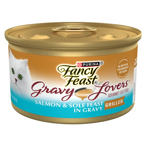 Cat Food Fancy Feast Dishware Gravy Lovers Salmon & Sole Feast in Seared Salmon Flavor Gravy Cat Food hero