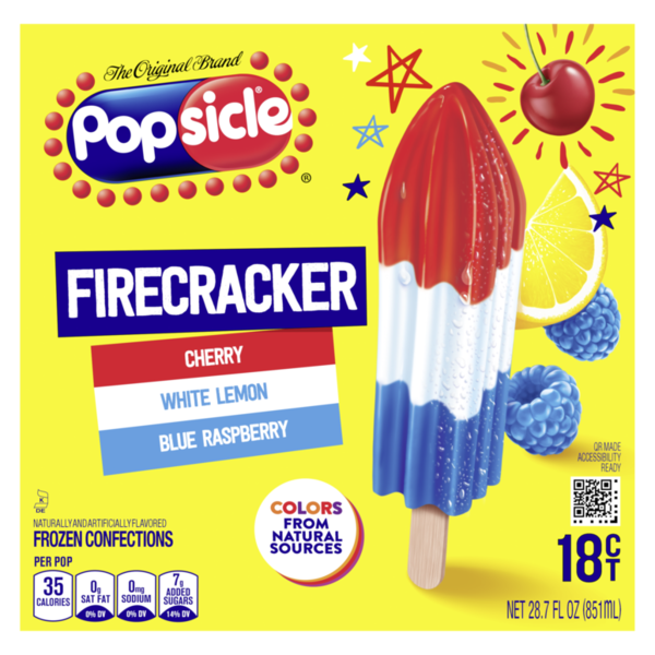 Ice Cream & Ice Popsicle Ice Pops Firecracker Ice Pop hero