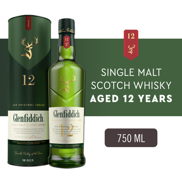 Spirits Glenfiddich 12 YR Single Malt Scotch Whisky hero