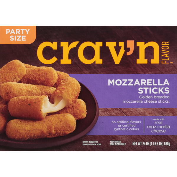 Other Creams & Cheeses Crav'n Flavor Mozzarella Sticks, Party Size hero