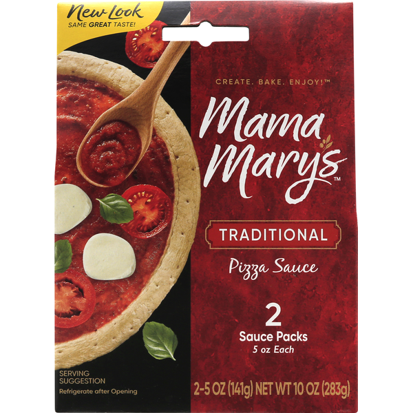 Pasta Sauce Mama Mary's Pizza Sauce, Traditional, 2 Packs hero