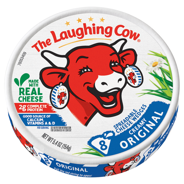 Cheese The Laughing Cow Creamy Original Spreadable Cheese Wedges hero