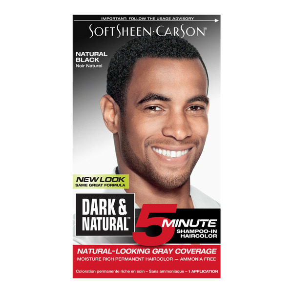 Hair Care Softsheen-Carson Dark & Lovely 5 Minute Shampoo In Permanent Hair Color- Men, Natural Black hero