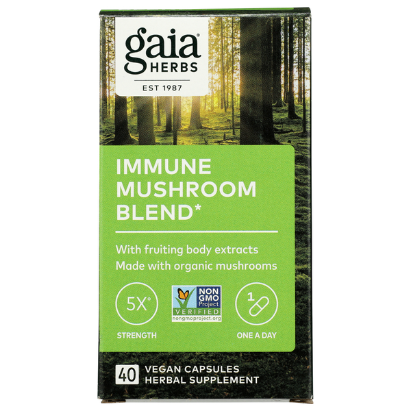 Vitamins & Supplements Gaia Herbs Immune Mushroom Blend hero