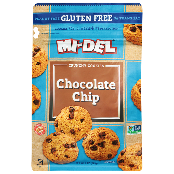 Kosher Foods Mi-Del Crunchy Cookies, Gluten Free, Chocolate Chip hero