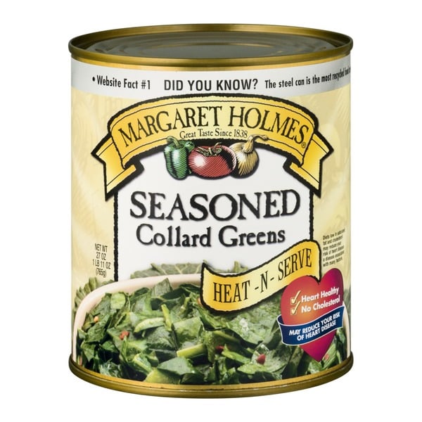 Canned & Jarred Vegetables Margaret Holmes Seasoned Collard Greens hero