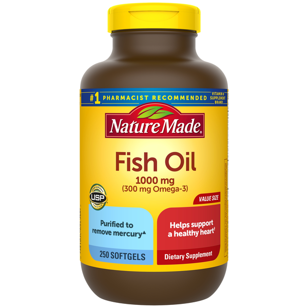 Supplements Nature Made Fish Oil 1000 mg Softgels hero