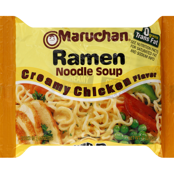 Soup, Broth & Bouillon Maruchan Noodle Soup, Creamy Chicken Flavor hero