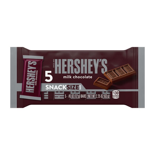 Candy & Chocolate Hershey's Milk Chocolate Snack Size Candy hero