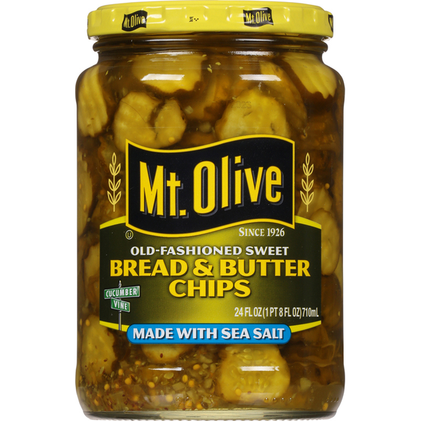 Pickled Goods & Olives Mt. Olive Pickles, Bread & Butter Chips, Fresh Pack hero