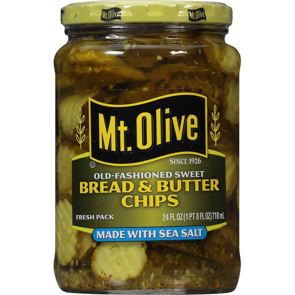 Pickled Goods & Olives Mt. Olive Pickles, Bread & Butter Chips, Fresh Pack hero