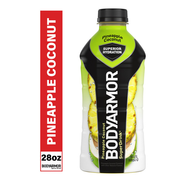 Energy & Sports Drinks BODYARMOR SuperDrink Pineapple Coconut Electrolyte Hydration Beverage hero