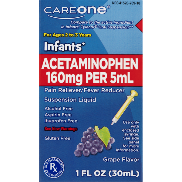 Muscles, Joints & Pain Relief CareOne Infant Acetaminophen Grape hero