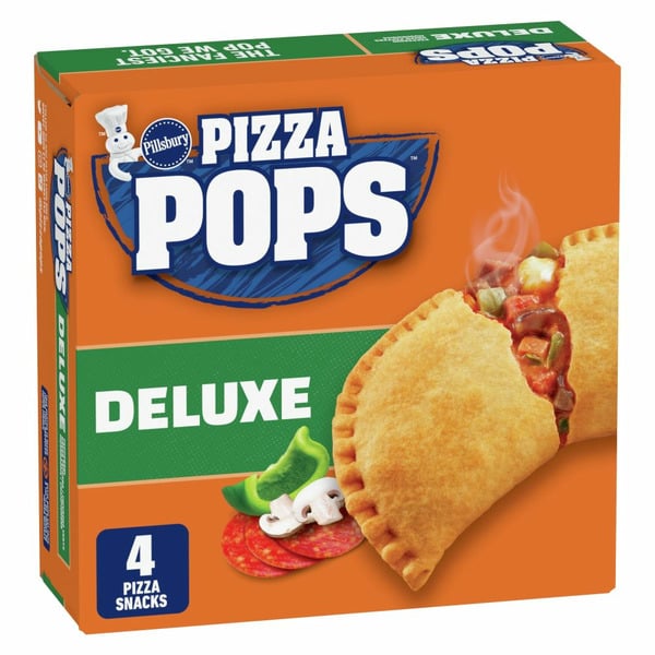 Frozen Pizza Pillsbury Pizza Pops, Deluxe, Frozen Pizza Snacks hero