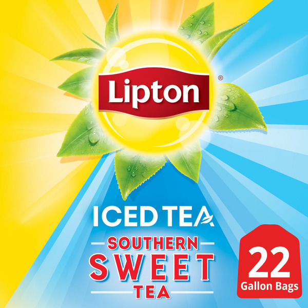 Tea Lipton Black Tea Bags Gallon-Size Iced Tea Southern Sweet hero