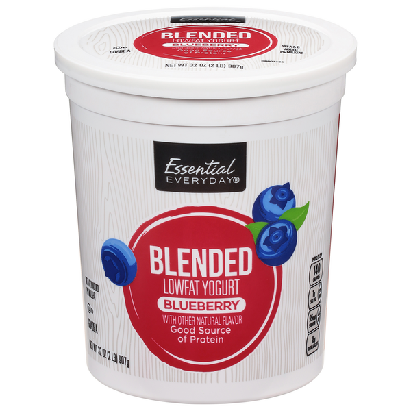 Yogurt Essential Everyday Yogurt, Lowfat, Blended, Blueberry hero