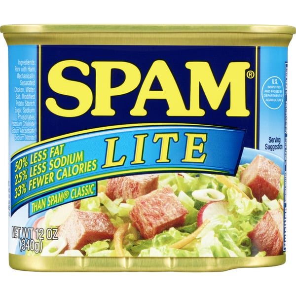 Canned Meat, Seafood & Beans SPAM Lite hero