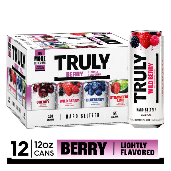 Hard Seltzer Truly Hard Seltzer Berry Variety Pack hero