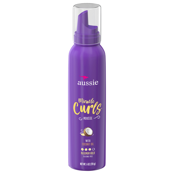 Hair Care Aussie Mousse, with Coconut Oil, Maximum Hold hero