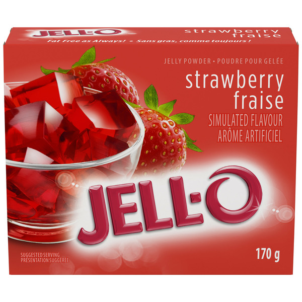 Doughs, Gelatins & Bake Mixes Jell-O Strawberry Jelly Powder Gelatin Mix hero