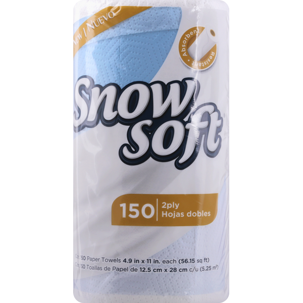 Snow Soft Paper Towels, 2-Ply hero