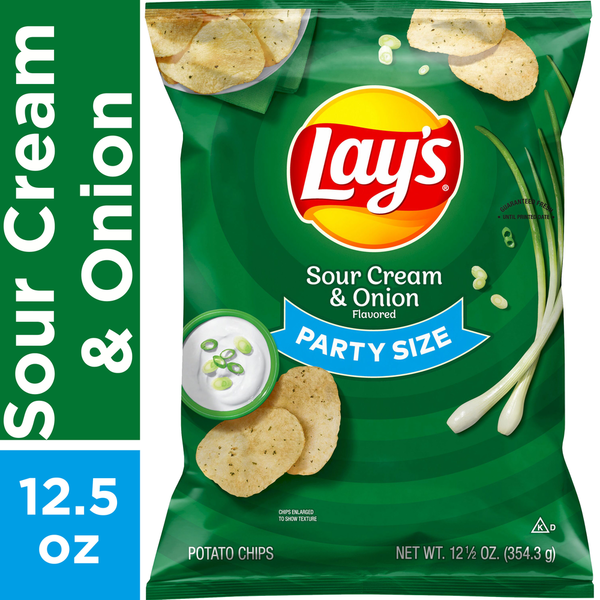 Chips & Pretzels Lay's Sour Cream & Onion Potato Chips hero