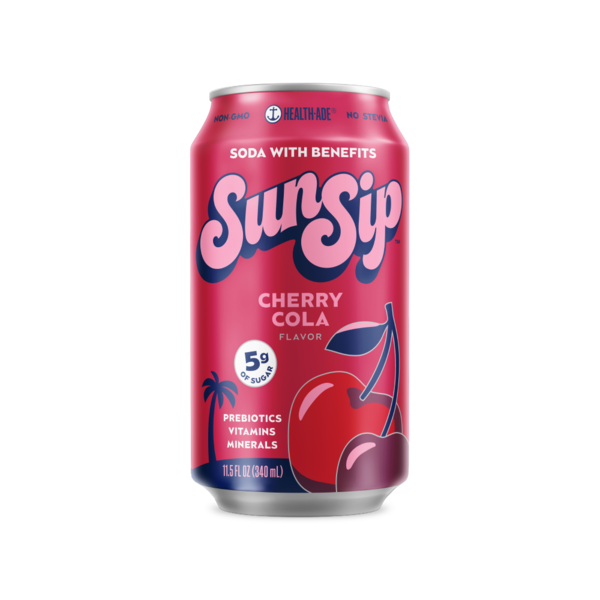 Soft Drinks Health-Ade SunSip Cherry Cola Soda, Prebiotic Soda with Benefits hero