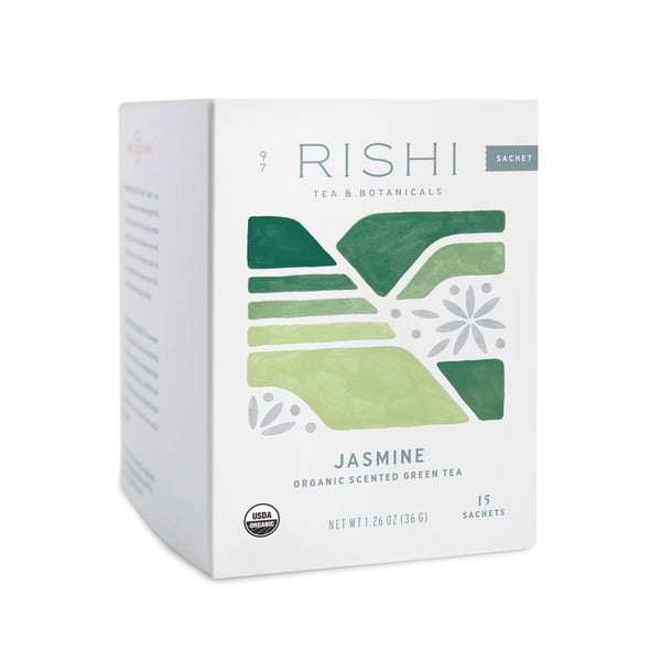 Tea Rishi Tea & Botanicals Jasmine, Tea Sachets hero