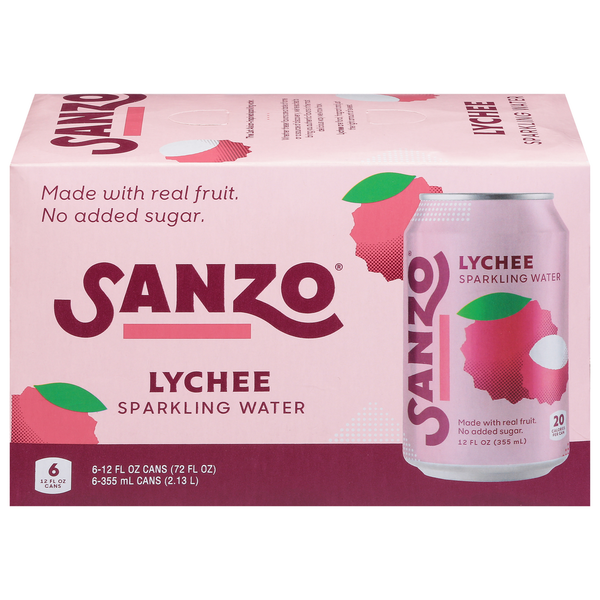 Water, Seltzer & Sparkling Water Sanzo Sparkling Water, Lychee hero