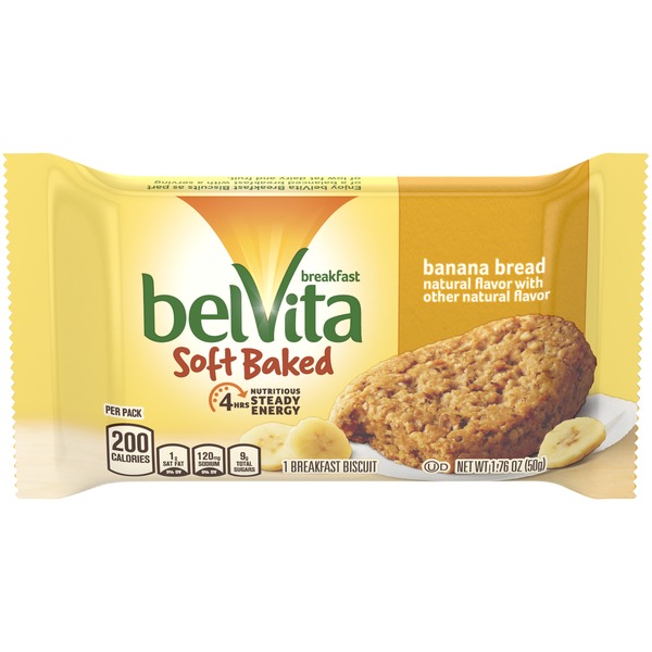 Cookies & Cakes belVita Breakfast Soft Baked Breakfast Biscuits, Banana Bread hero