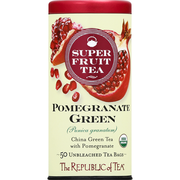 Tea The Republic of Tea Green Tea, Pomegranate Green, Bags hero