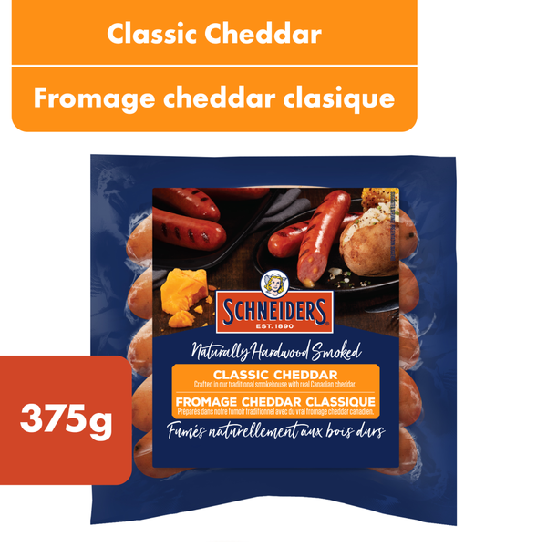 Hot Dogs, Bacon & Sausage Schneiders Smoked Sausage, Classic Cheddar hero