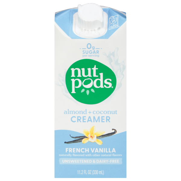 Soy & Lactose-Free nutpods Creamer, Almond + Coconut, French Vanilla hero