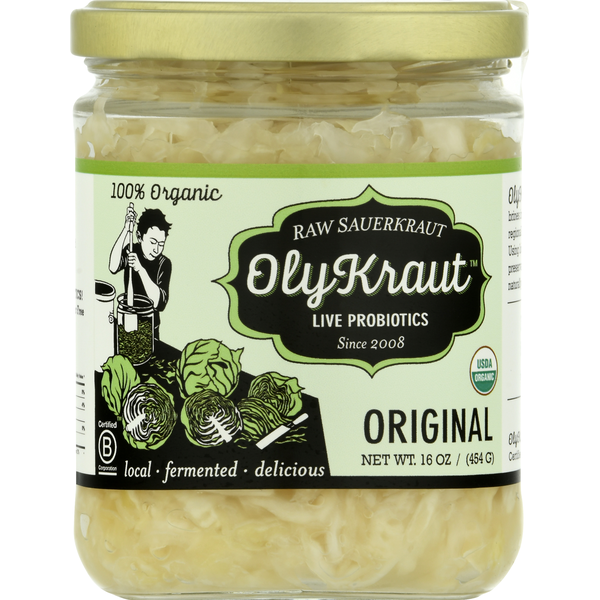 Packaged Vegetables & Fruits OlyKraut Raw Sauerkraut, Original hero