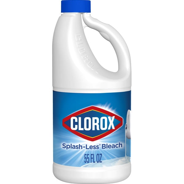 Cleaning Products Clorox Splash-Less Bleach, Disinfecting Bleach Kills 99.9% of Bacteria and Viruses hero