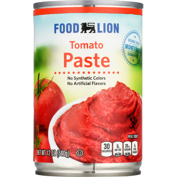 Canned & Jarred Vegetables Food Lion Tomato Paste hero