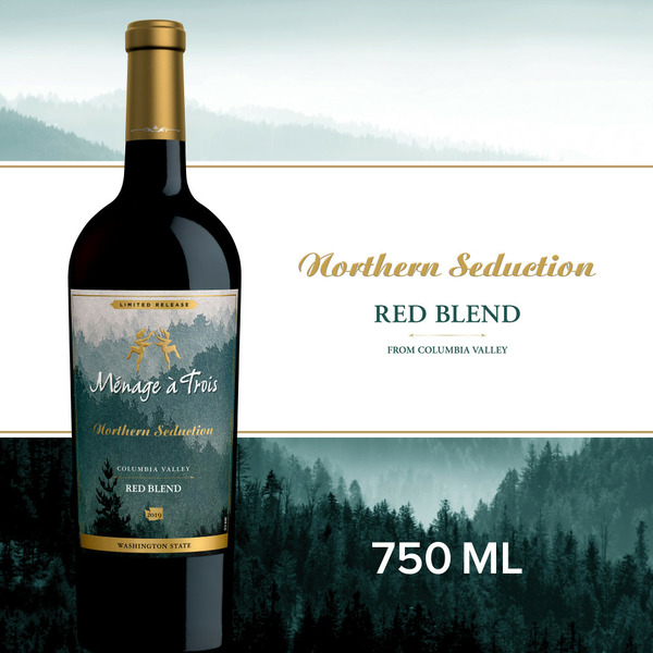 Ménage à Trois Northern Seduction Red Blend Wine hero