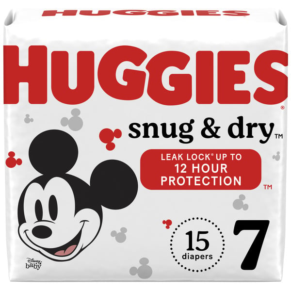 Huggies Snug & Dry Baby Diapers Size 7 (41+ lbs) hero