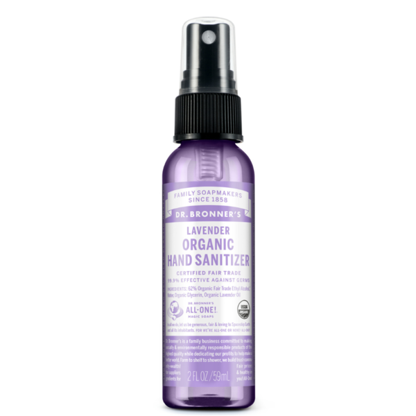 Cough, Cold & Flu Dr. Bronner's Lavender, Organic Hand Sanitizer hero