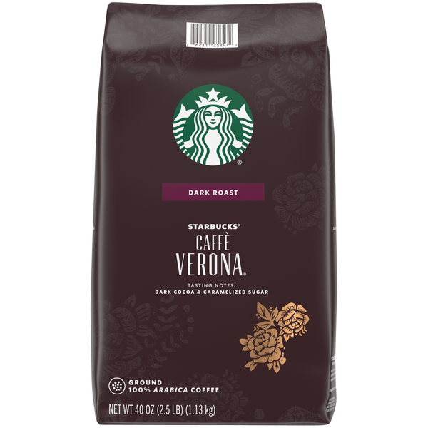 Coffee Starbucks Caffe Verona Dark Roast Ground Coffee hero