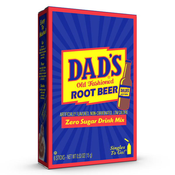 Cocoa & Drink Mixes Dad's Old Fashioned Root Beer, Low Calorie hero