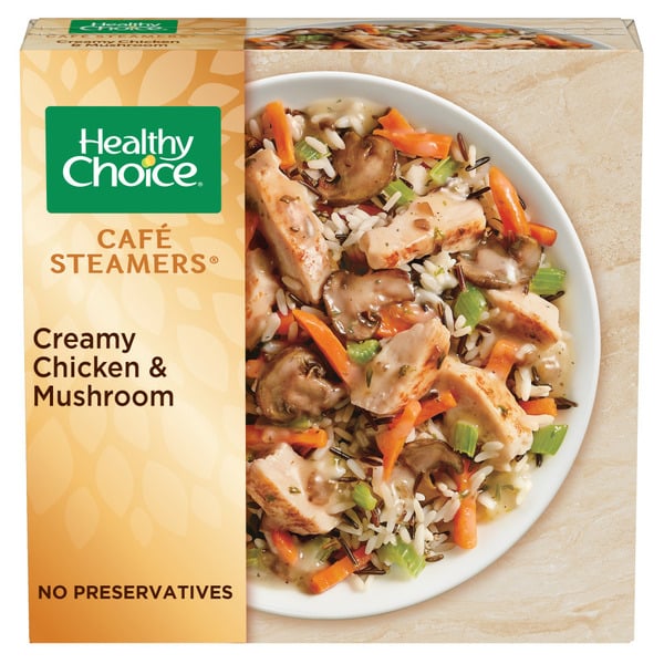 Frozen Meals Healthy Choice Café Steamers Creamy Chicken Mushroom Frozen Meal hero