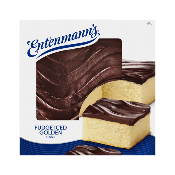 Cookies & Cakes Entenmann's Fudge Golden Whole Iced Cake hero