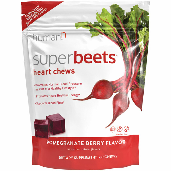 HumanN Heart Chews, Pomegranate Berry Flavor, Chews hero